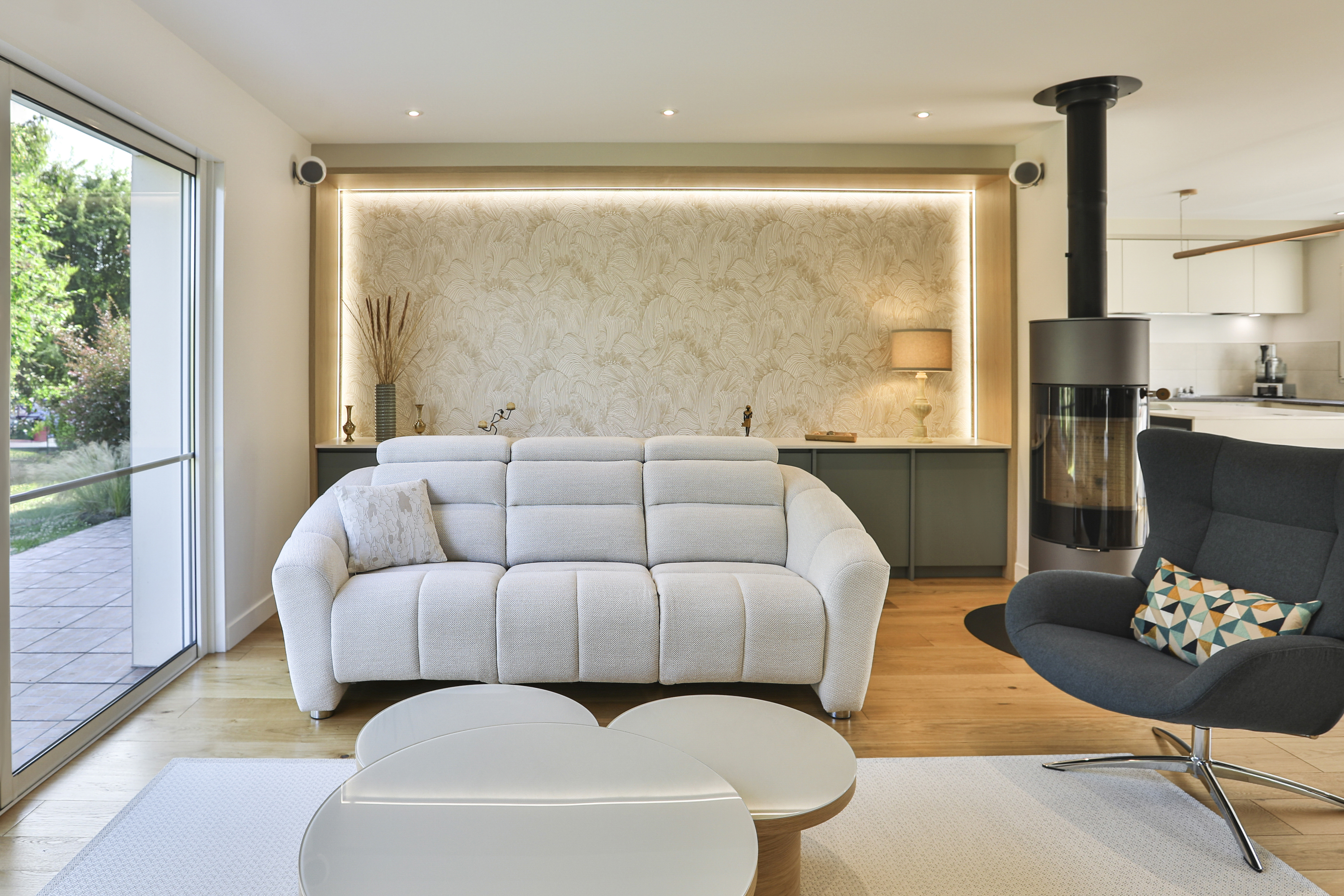 Rénovation d’un espace de vie lumineux et raffiné